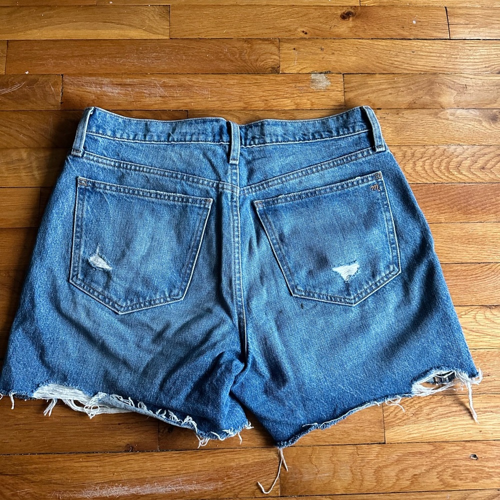 Madewell Relaxed Mid-length Denim Blue Women's Shorts